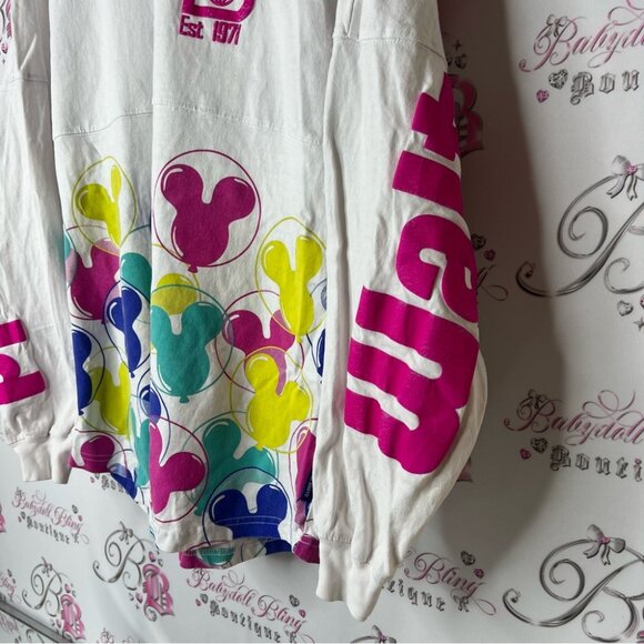 Disney world spirit jersey balloons Walt Disney world Graphic Long Sleeve Shirt - Picture 3 of 8